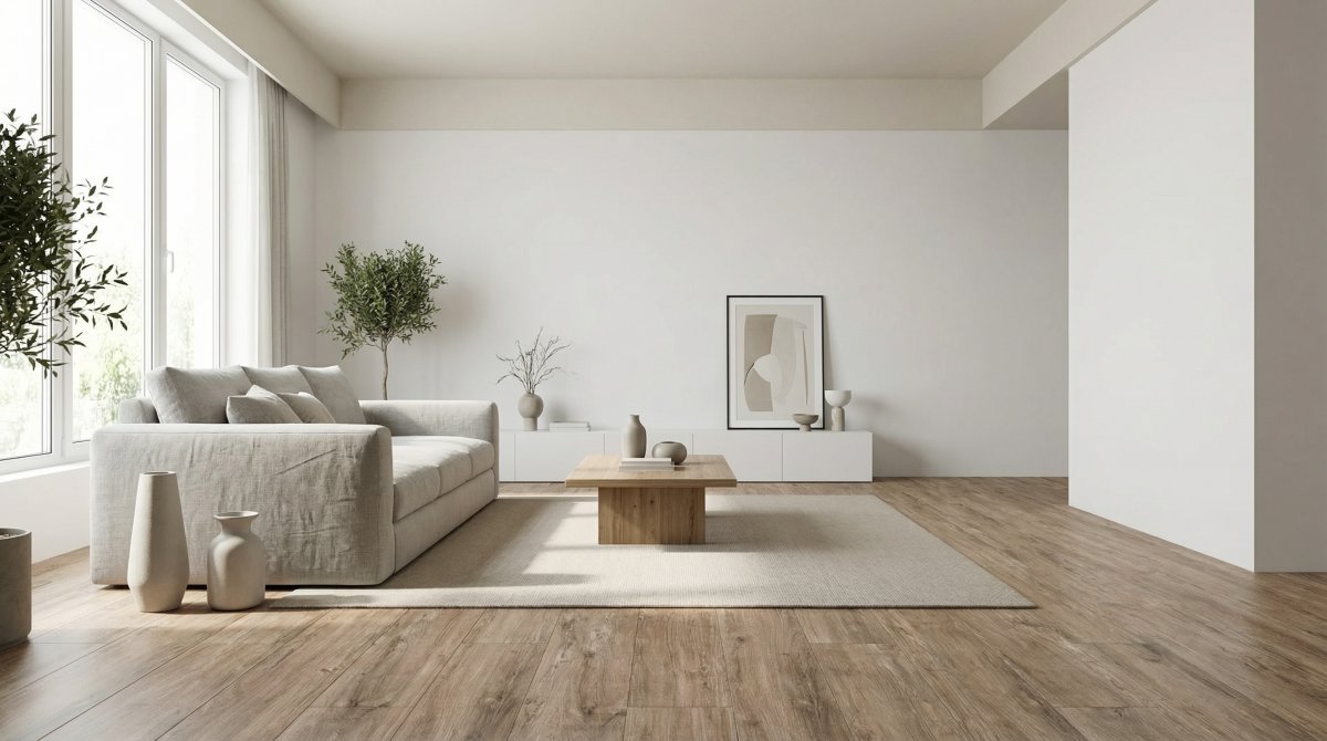 Tường màu trắng nên lát gạch màu gì để vừa nổi vừa sang?