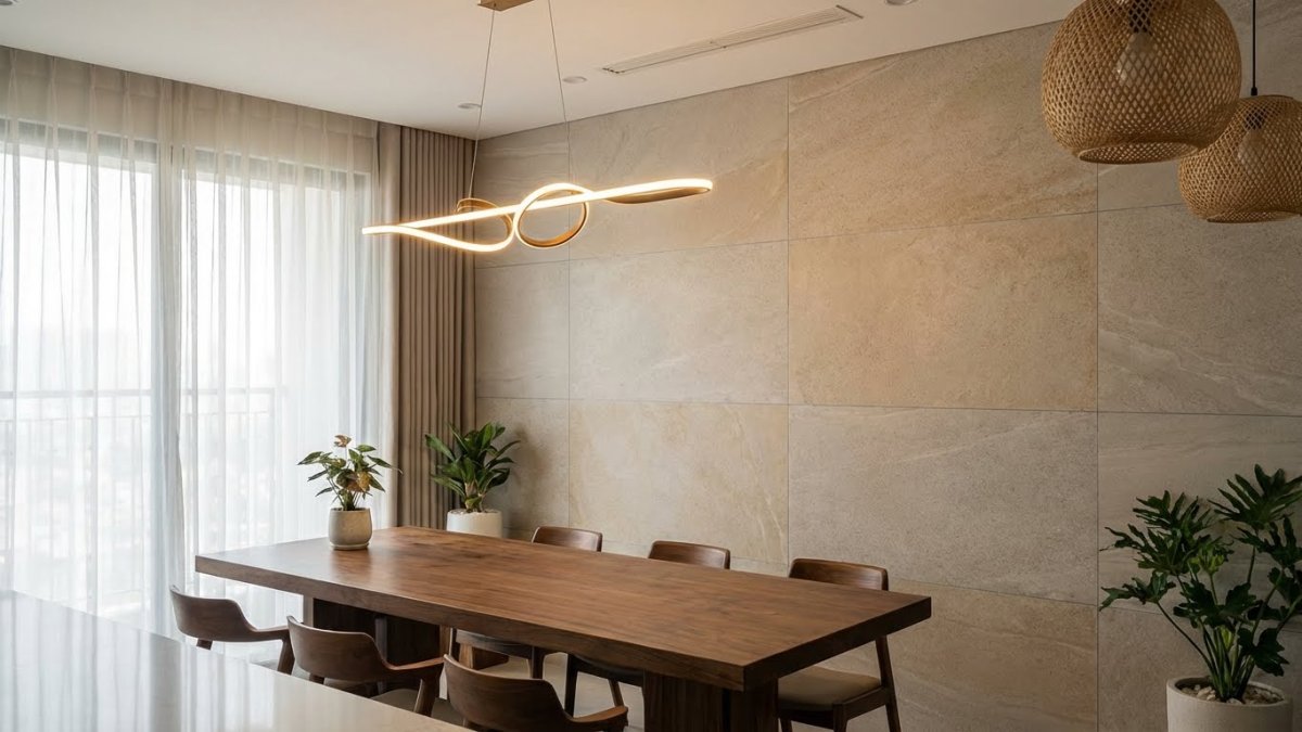 Phối màu sắc & phong thủy khi ốp gạch phòng ăn 2026