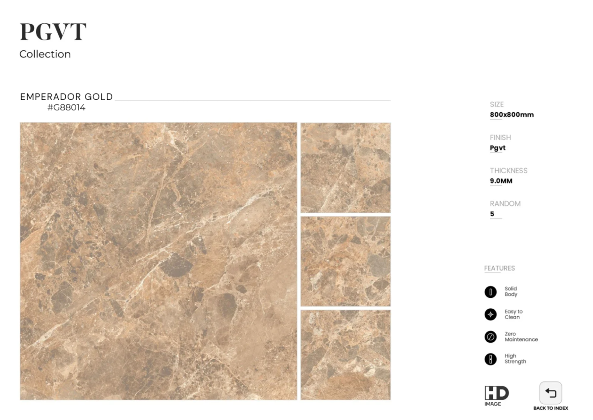 FTILES 800X800 EMPERADOR GOLD G88014