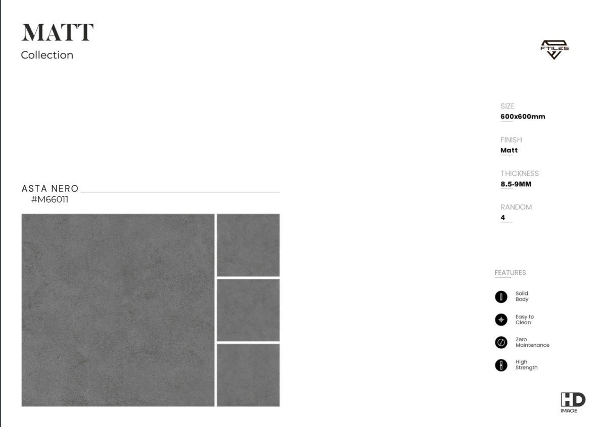 FTILES 600X600 ASTA NERO M66011