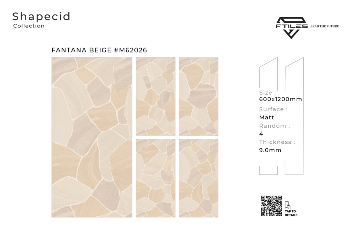 FTILES 600X1200 FANTANA BEIGE M62026