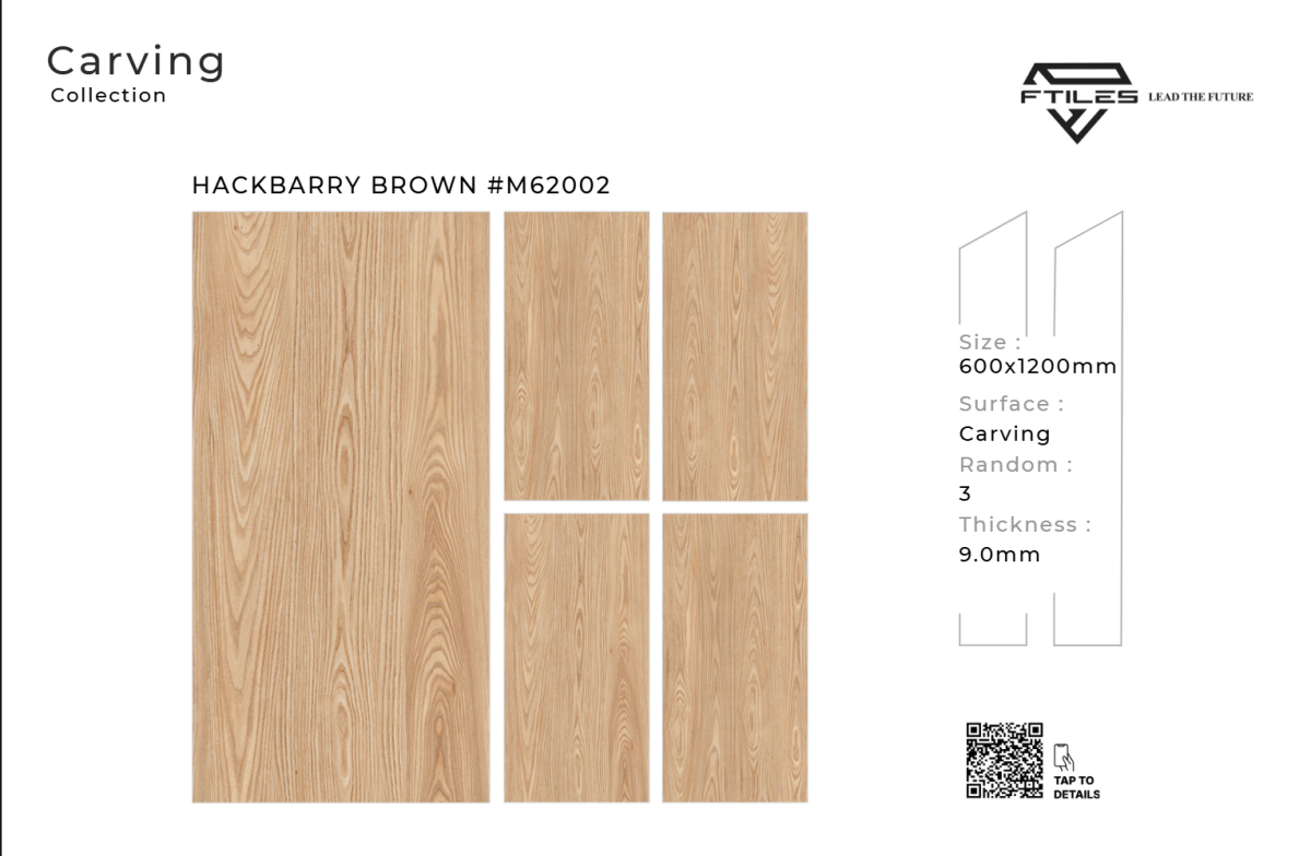 FTILES 600X1200 HACKBARRY BROWN M62002