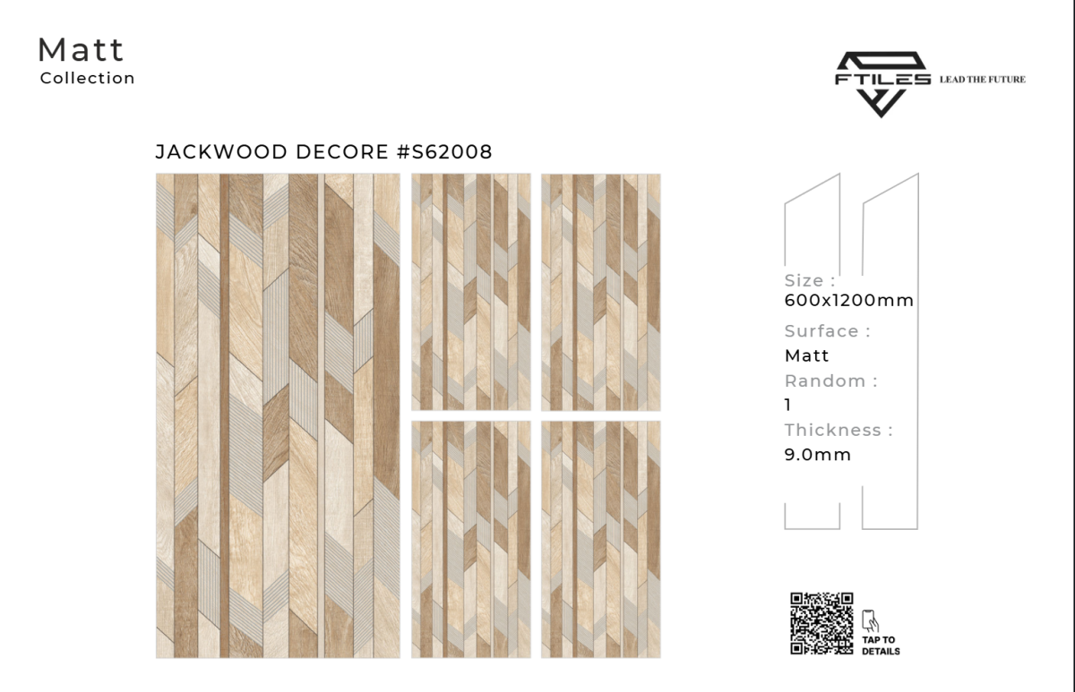 FTILES 600X1200 JACKWOOD DECORE S62008