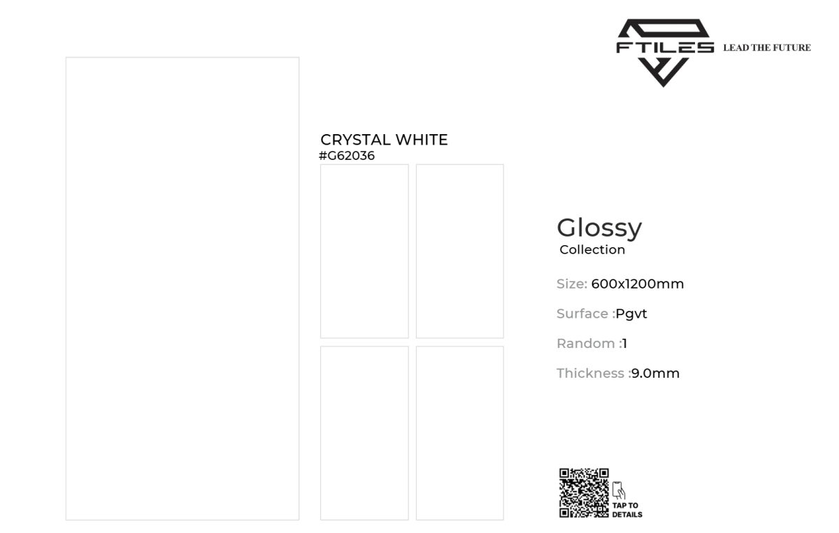 FTILES 600X1200 CRYSTAL WHITE G62036