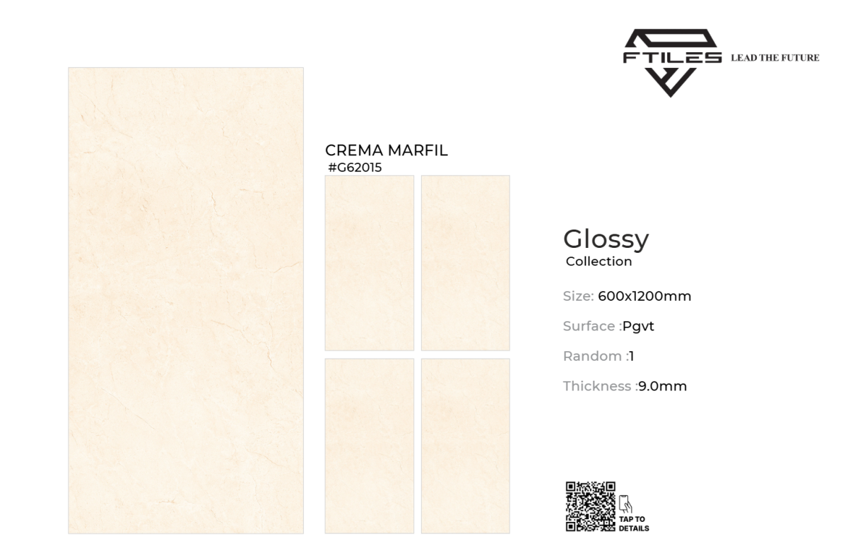 FTILES 600X1200 CREMA MARFIL G62015