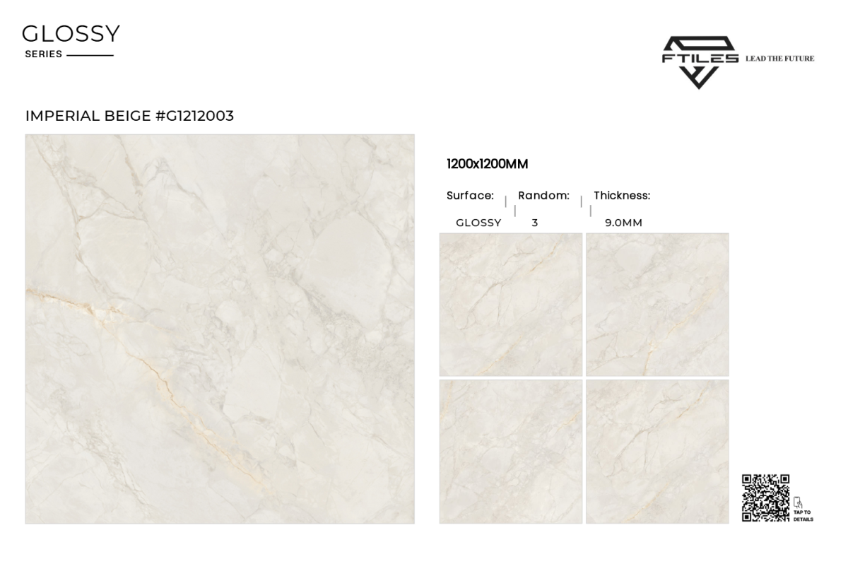 FTILES 1200X1200 IMPERIAL BEIGE G1212003