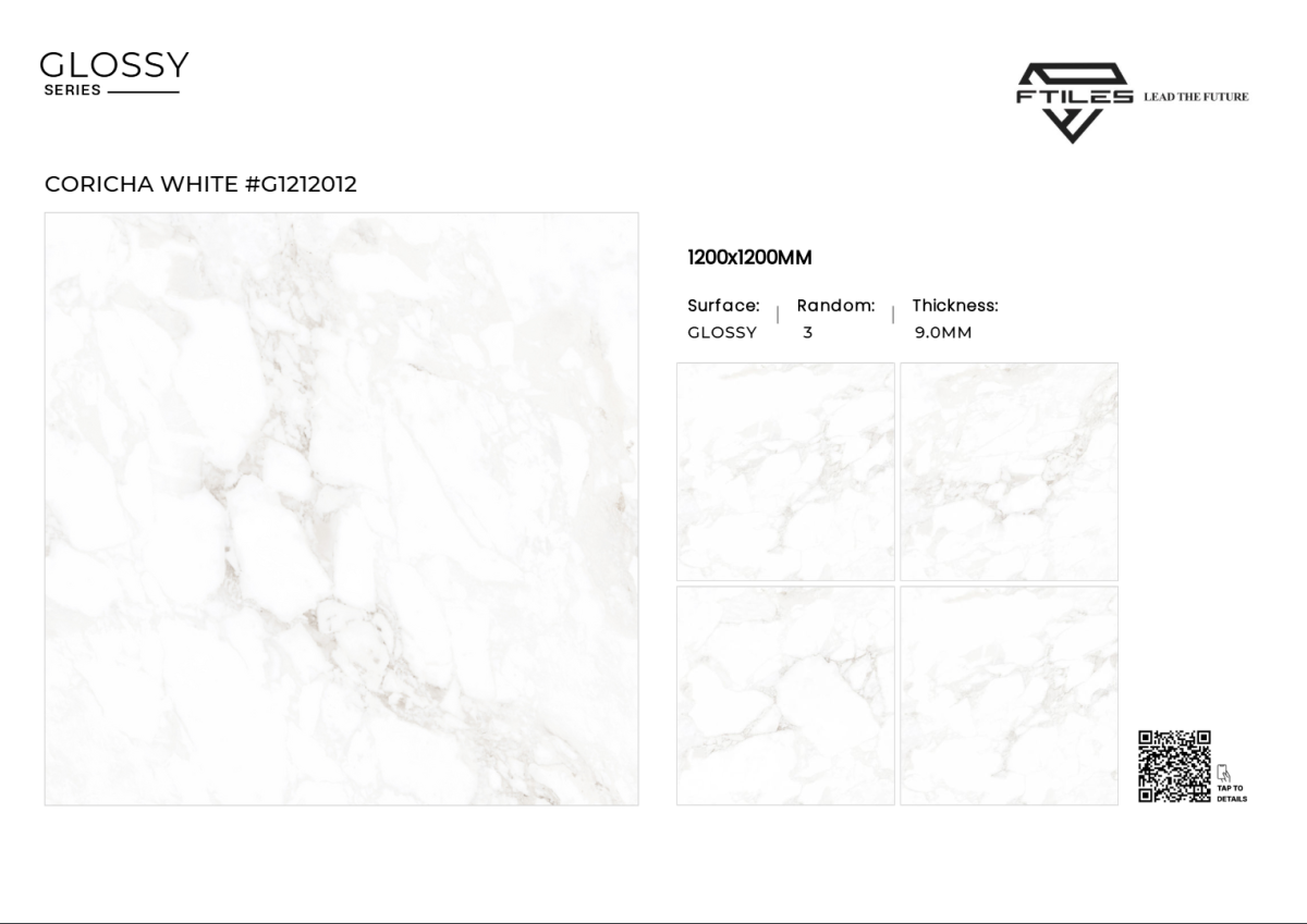 FTILES 1200X1200 CORCHIA WHITE G1212012